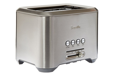 Toaster - Slim long-slot toaster with glass or aluminium front