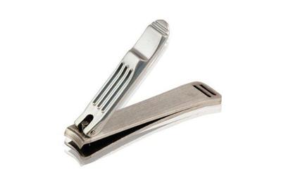 BEZOX Angled Head Nail Clippers for Seniors - Ergonomic Toenail Clipper for  Thick Nails, Nail Cutters with Catcher - Silver