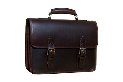 Custom Hide Organizer Laptop Briefcase