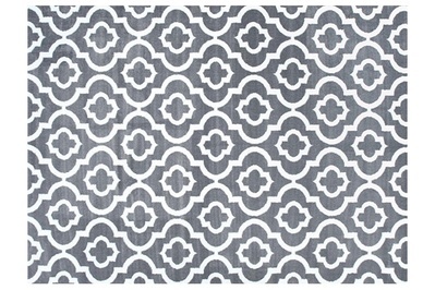 Trendy Trellis Without Border Geometric Grey Area Rug – The Rugs