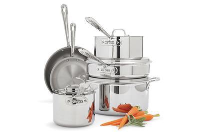 Crate & Barrel EvenCook Core 10-Pc. Stainless Steel Cookware Set +