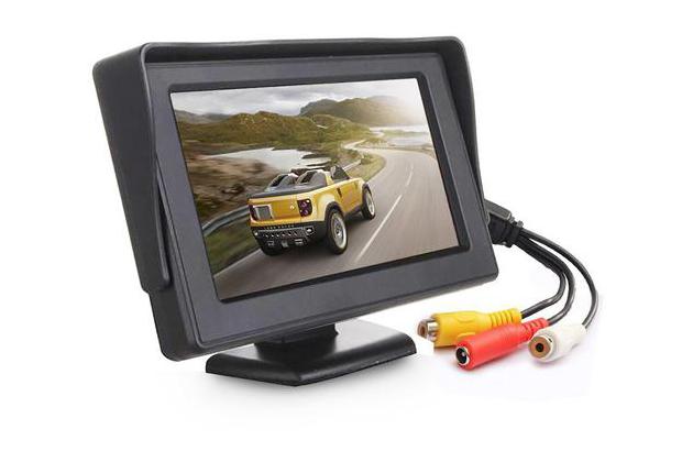 Universal License Plate Reverse Waterproof Night Vision Rearview HD Reversing Camera+4.3 inch LCD Rearview Monitor DALLUX RCS4302 Backup Camera Monitor Kit for car 