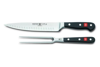 Cutluxe Turkey Carving Knife Set – Carving Set with Knife & Fork for Meat,  Brisket & BBQ – Razor Sharp Premium German Steel - Full Tang, Ergonomic