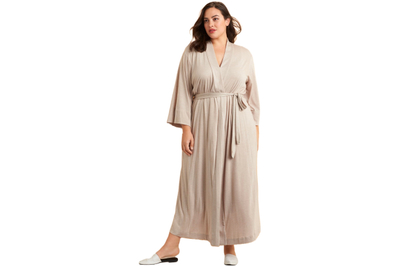 Plus size best sale floor length robe