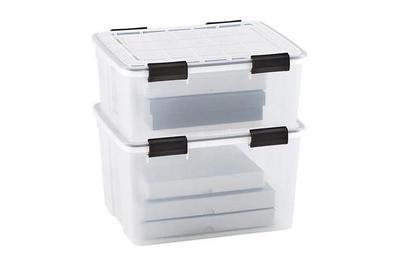 The Container Store 41-Qt Clear Weathertight Tote