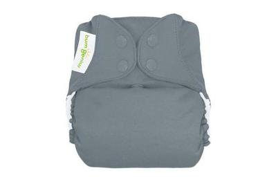 Solid Gray NEW DESIGN Bumkins Snap One-Size Cloth Diaper Cover 
