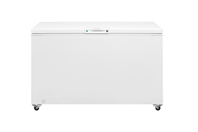 chest freezer with rollers