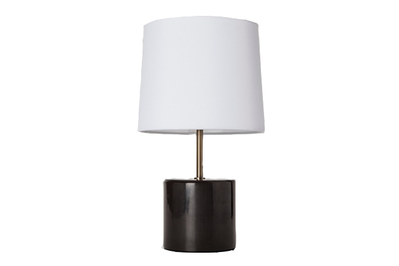 grey side lamp