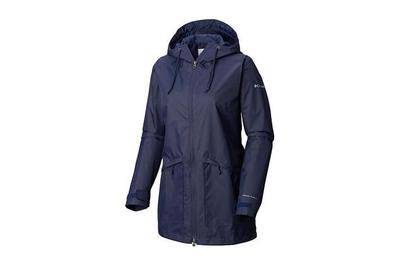 Rain Coat Waterproof Jacket Women Hooded Two piece Outdoor Button down Rain Wear 