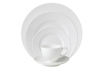 Maxwell Williams Cashmere Dinner Plates 27 cm Coupe Style 4 Piece Dinner Plate Set Fine Bone China White
