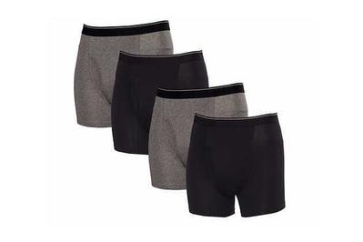 3/4 Pack Mens Long Leg Cotton Boxer Brief Underwear