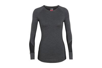 Details about   $36 NEW Womens Polarmax Warm Light Weight 1.0 Gray Crew Top Base Layer Shirt USA 