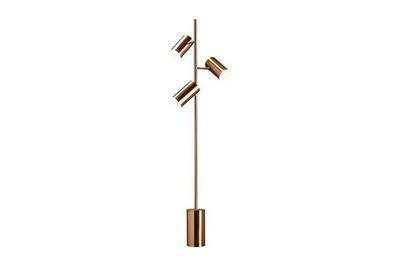 SKAFTET floor lamp base, brass color - IKEA CA