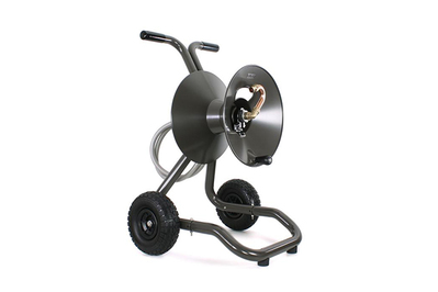 Giraffe Tools Hose Reel Cart, Hose Cart with Wheels Heavy Duty, Industrial Hose  Reels for Outside, 250-Feet of 5/8 Hose Capacity, Hose Guide Installed :  : Patio, Lawn & Garden