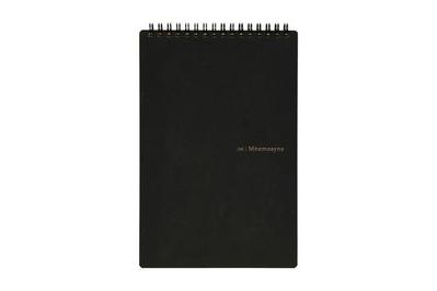 PAPERAGE Lined Journal Notebook, (Black), 160 Pages, Medium 160 Black