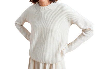 Women's Classic Crewneck Cashmere Sweater Vintage Rose Extra Small | L.L.Bean