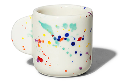 Cone Shaped Espresso Cup With Base Ceramic Stylish Coffee Mugs