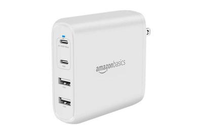 Basics 30W One-Port GaN USB-C Wall Charger for Tablets and Phones with Power Delivery non-PPS Black 