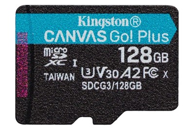 80 MB/s, Class 10, V30, A1 Kingston Canvas React 128 GB SDXC Speicherkarte 