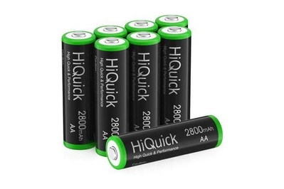 8 Packs AA Battery 2000 mAh 1200 Recycling Times NiMH AA High Performance Batteries with Storage Box Rechargeable POWXS AA Rechargeable Batteries 