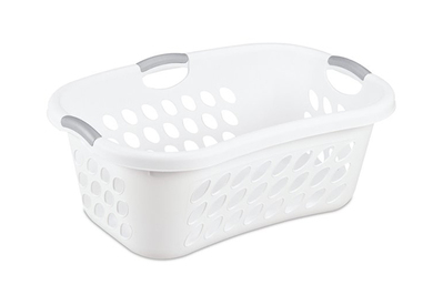 High Grade Plastic Circular Style Washing Linen Laundry Basket Red 