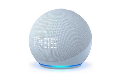 Echo Pop 1st Gen Smart Speaker  With Alexa Glacier White, Alexa  Built-in, Alarm Clock, Voice Control
