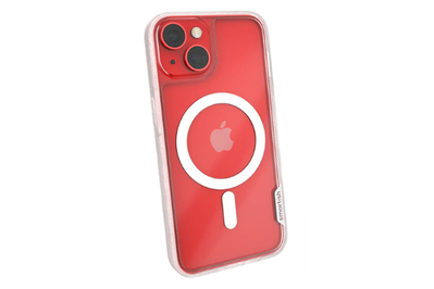 MagSafe Compatible Transparent Protective Bumper Case for iPhone 14 Pro Max  - Red