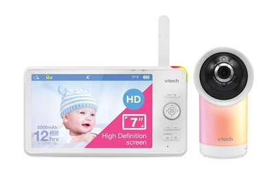 HelloBaby 720P 5.5'' HD Video Baby Monitor No WiFi, Remote Pan Tilt Zoom  Baby Monitor with Camera and Audio Wide View Range, 1080P Camera, Night