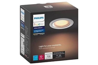 Philips Hue White Ambiance 4″ Retrofit Recessed Downlight