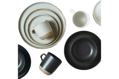 Hotel Collection Black Line 12 Pc. Dinnerware Set, Service for 4, Created for Macy's - Black and White
