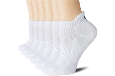 No nonsense womens Cushion Quarter Top 8 Pair Pack Liner Socks, White, One  Size US, White, One Size