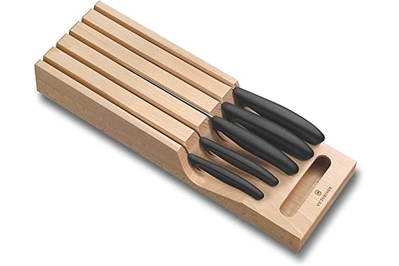 15-Piece Premium Walnut Kitchen Knife Set With Knife Block, Master Maison  Ge