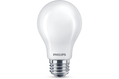 飞利浦超高清60W替代A19调光LED灯泡，带有温暖光晕效果的软白