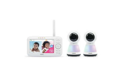 HelloBaby Monitor with Camera and Audio, 5'' Screen with 16-Hour Video  Streaming, Remote Pan-Tilt-Zoom Camera, Two-Way Talk, VOX Mode, Auto-Night
