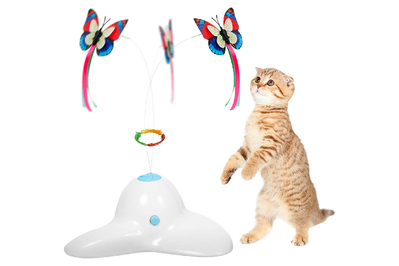 Cat Fishing Pole Toy - Funny Interactive Fish Toy For Cats, Kittens, And  Small Pets, Retractable Fishing Pole Wand Catcher Exerciser Giftable Cat