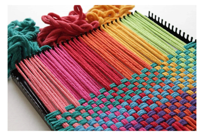  Friendly Loom Lotta Loops 7 Traditional Size Bright Cotton  Loops Makes 8 Potholders, Weaving, Crafts for Kids and Adults by  Harrisville Designs : Toys & Games