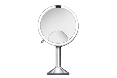 small lighted travel mirror