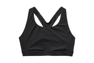 Charcoal Cage Back Reflective Sports Bra