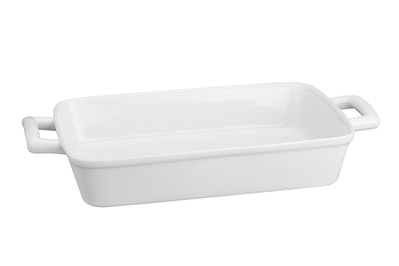 Shafford Herbs & Spices Porcelain 2.5 Qt Oven-Table Casserole Dish Pan Pyrex Lid 