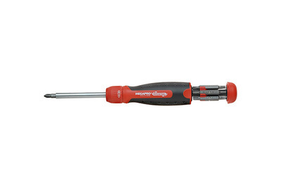 SUPER Screwdriver 3 Way Angled Head WITH 10 Bits = Can Be Used With Drill