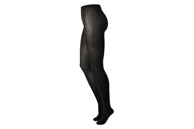 HUE Women's Ultimate Opaque Control Top Tights, Black, Size 3 (Large)