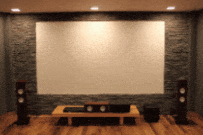 Super large motorized video projector screen for less - IKEA Hackers